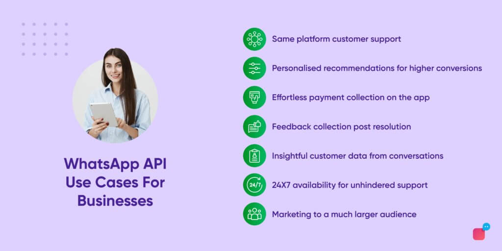 WhatsApp API use cases