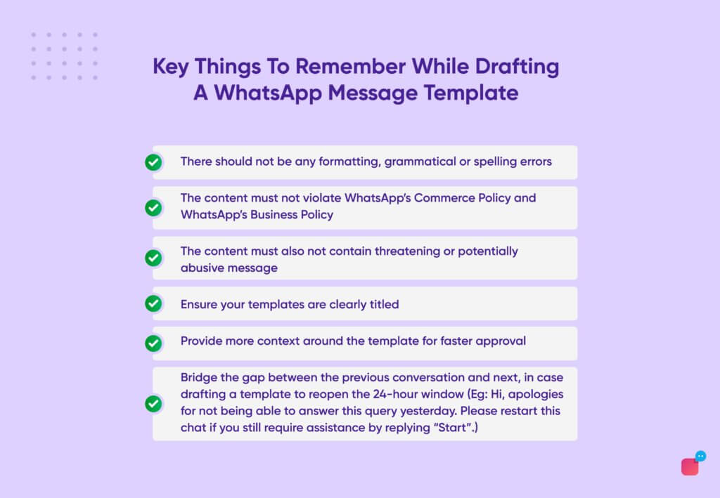 WhatsApp message tips