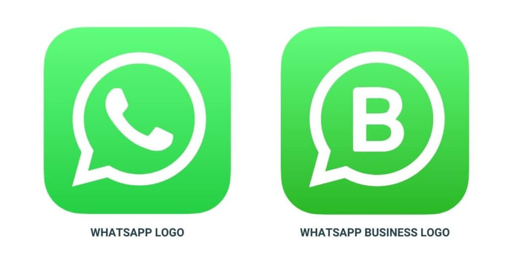 logos of whatsapp and whatsapp business 