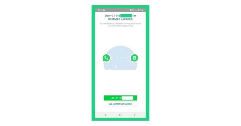 whatsapp business account verification with new or existing number
