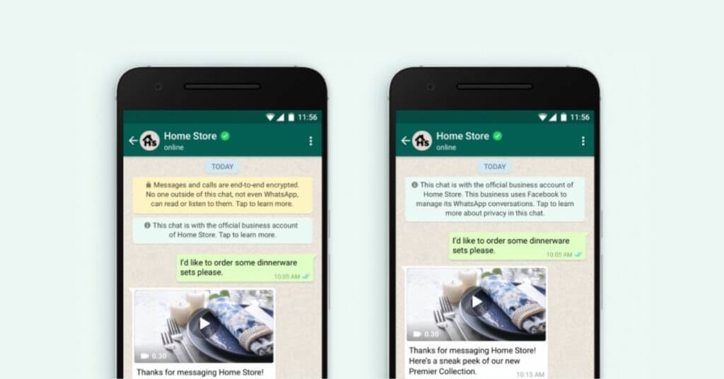 whatsapp notifying users about security and encryption