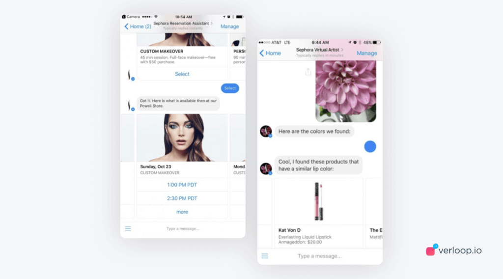 Sephora Facebook Messenger Chatbot